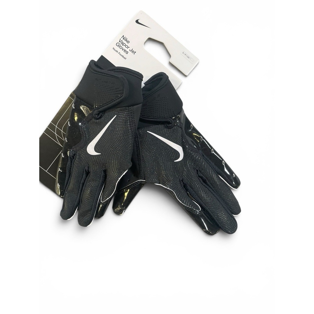 Nike vapor Jet football gloves Black Youth S NEW! - Picture 2 of 4